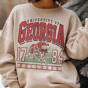 Georgia Bulldogs 90s NCAA Football Retro Classic Team Fan Sweatshirt